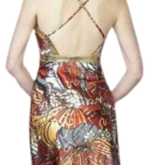 NWT La Femme 14125SC Cocktail Dress Polyester Red Size 10 - Picture 4 of 6